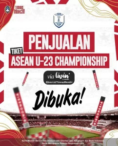 Penjualan Tiket Timnas Indonesia U23 Resmi Dimulai 21 Agustus